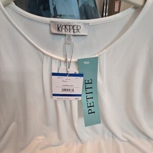 Kasper White Blouse - Petite
